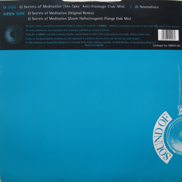 Trancesetters - Secrets Of Meditation/Neurodisco | Open (OPENT 002) - 2
