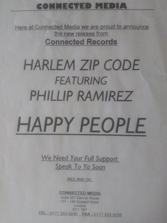 Harlem Zip Code Featuring Phillip Ramirez - Happy People | Connected Records (CON 07 P) - main Harlem Zip Code Featuring Phillip Ramirez - Happy People | Connected Records (CON 07 P) - main