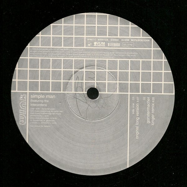 Josh Wink - Simple Man | Ruffhouse Records (WINK112) - 2