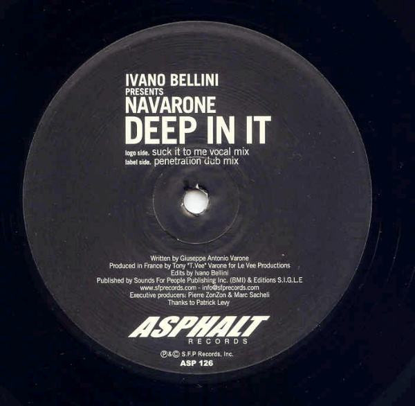 Ivano Bellini Presents Navarone - Deep In It | Asphalt Records (ASP 126) - main Ivano Bellini Presents Navarone - Deep In It | Asphalt Records (ASP 126) - main
