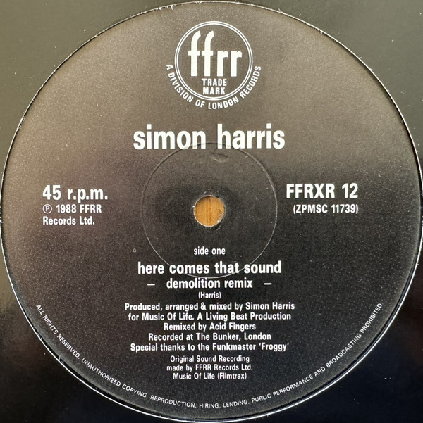 Simon Harris - Here Comes That Sound (Demolition Remix) | FFRR (FFRXR 12) - 3