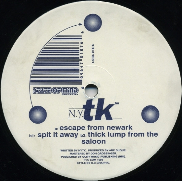 N.Y. TK - Escape From Newark | State Of Mind Records (SOM 016) - 2