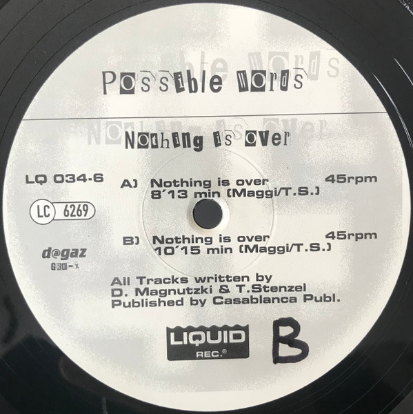 Possible Words - Nothing Is Over | Liquid Rec. (LQ 034-6) - 3