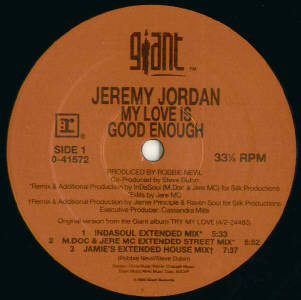 Jeremy Jordan - My Love Is Good Enough | Giant Records (0-41572) - 2 Jeremy Jordan - My Love Is Good Enough | Giant Records (0-41572) - 2