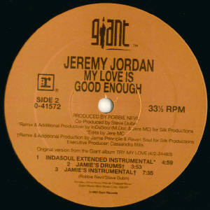 Jeremy Jordan - My Love Is Good Enough | Giant Records (0-41572) - 3 Jeremy Jordan - My Love Is Good Enough | Giant Records (0-41572) - 3