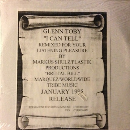 Glenn Toby - I Can Tell | Permanent Records (PM-6210) - main