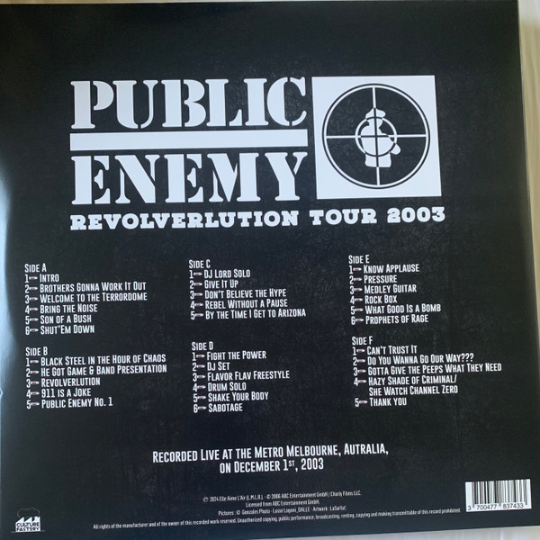 Public Enemy - Revolverlution Tour ‘03 | ABC Entertainment GmbH (783743-A) - 2 Public Enemy - Revolverlution Tour ‘03 | ABC Entertainment GmbH (783743-A) - 2