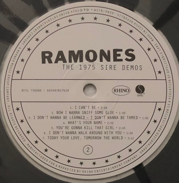 Ramones - The 1975 Sire Demos | Rhino Records (RCV1 726080) - 4 Ramones - The 1975 Sire Demos | Rhino Records (RCV1 726080) - 4