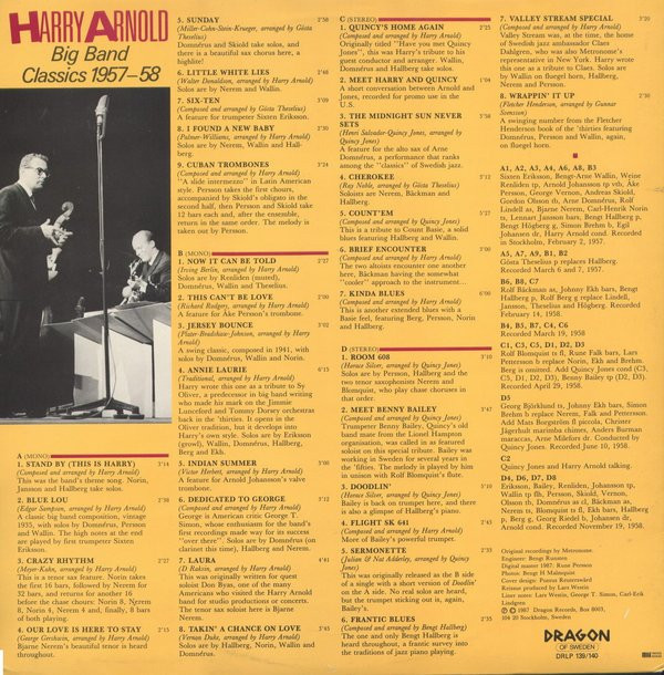 Harry Arnold - Big Band Classics 1957-58