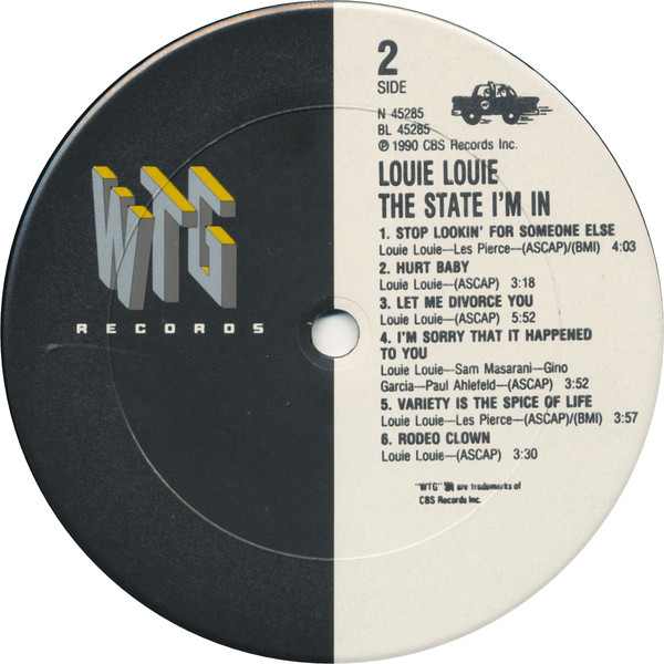 Louie Louie - The State I'm In | WTG Records (N 45285) - 4 Louie Louie - The State I'm In | WTG Records (N 45285) - 4
