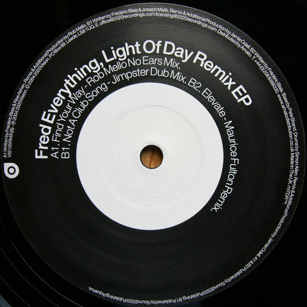 Fred Everything - Light Of Day Remix EP | 20:20 Vision (VIS105RMX) - 3