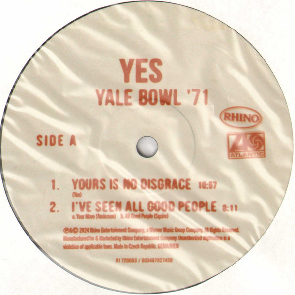 Yes - Yale Bowl '71 | Rhino Records (R1 726093) - 3 Yes - Yale Bowl '71 | Rhino Records (R1 726093) - 3