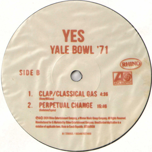 Yes - Yale Bowl '71 | Rhino Records (R1 726093) - 4 Yes - Yale Bowl '71 | Rhino Records (R1 726093) - 4