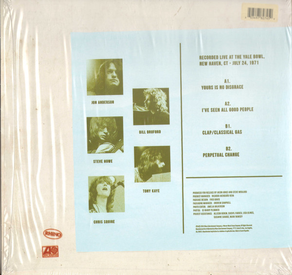 Yes - Yale Bowl '71 | Rhino Records (R1 726093) - 2 Yes - Yale Bowl '71 | Rhino Records (R1 726093) - 2