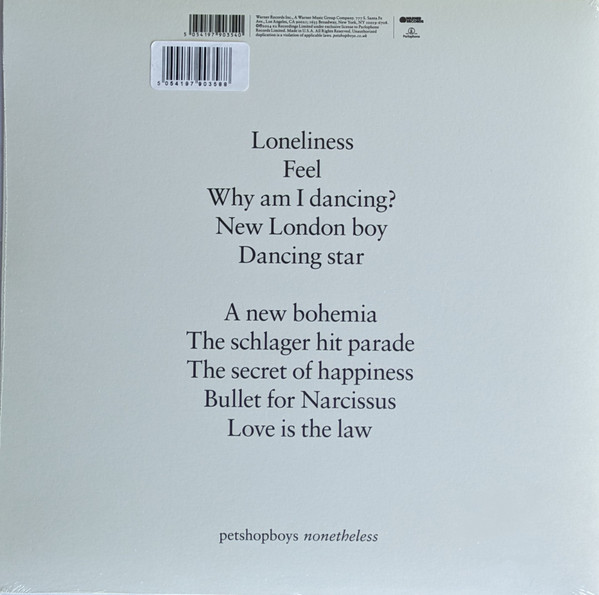 Pet Shop Boys - Nonetheless | Parlophone (5054197903540) - 2 Pet Shop Boys - Nonetheless | Parlophone (5054197903540) - 2
