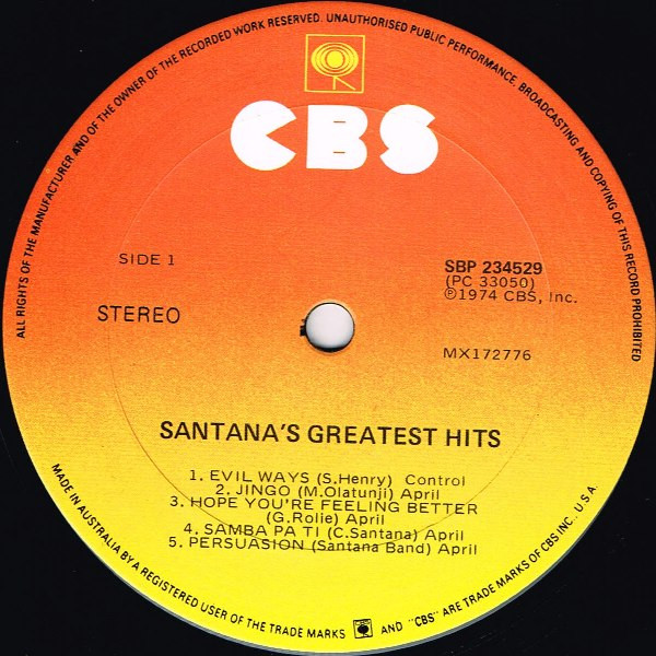 Santana's Greatest Hits