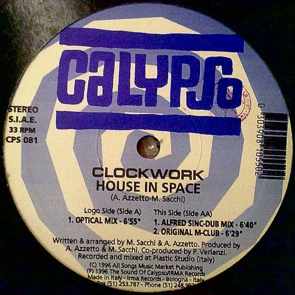 Clockwork - House In Space | Calypso Records (CPS 081)