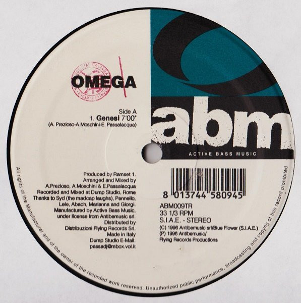Omega - Genesi / Charlie | Active Bass Music (ABM009TR) - 3