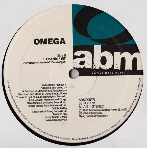Omega - Genesi / Charlie | Active Bass Music (ABM009TR) - 4