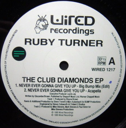 Ruby Turner - The Club Diamonds EP | Wired Recordings (WIRED 1217) - 3