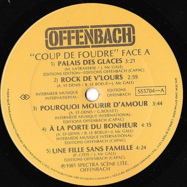 Offenbach - Coup De Foudre | Spectra Scène Ltée (SS 1704) - 4