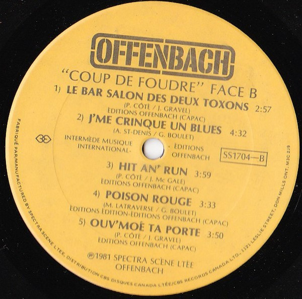 Offenbach - Coup De Foudre | Spectra Scène Ltée (SS 1704) - 3
