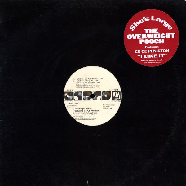 Overweight Pooch Featuring Ce Ce Peniston - I Like It | A&M Records (75021 2393 1) - main Overweight Pooch Featuring Ce Ce Peniston - I Like It | A&M Records (75021 2393 1) - main