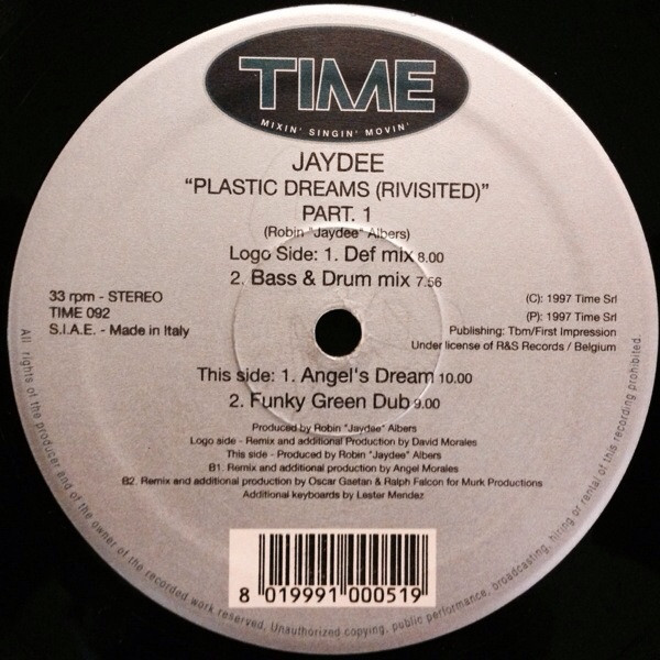 Jaydee - Plastic Dreams (Revisited Part 1) | TIME (TIME 092) - 2
