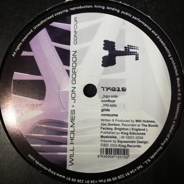 Will Holmes + Jon Gordon - Confour | Tekktonn (TK019) - 2