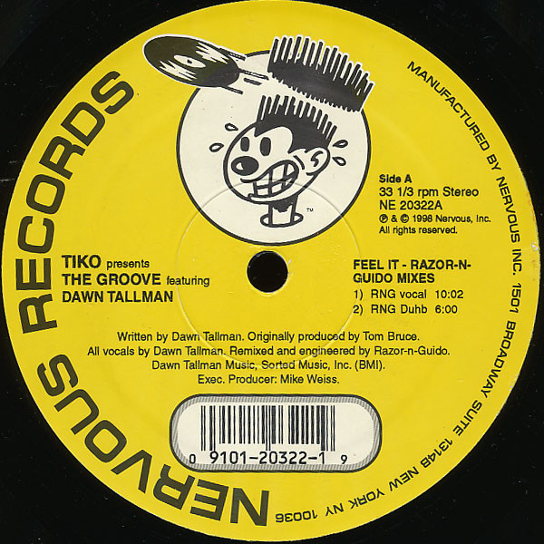 Tikko Presents The Groove Featuring Dawn Tallman - Feel It | Nervous Records (NE 20322) - main Tikko Presents The Groove Featuring Dawn Tallman - Feel It | Nervous Records (NE 20322) - main