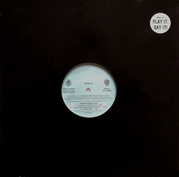 Gina G - Gimme Some Love | Warner Bros. Records (PRO-A-8816)
