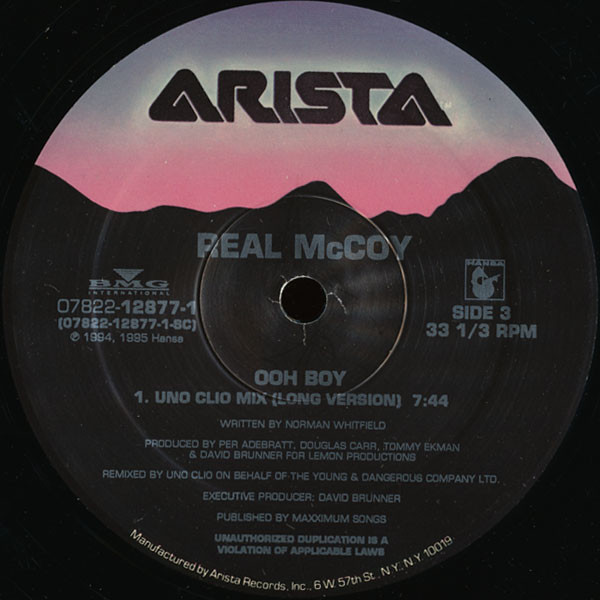 Real McCoy - Automatic Lover (Call For Love) | Arista (07822-12877-1) - 7 Real McCoy - Automatic Lover (Call For Love) | Arista (07822-12877-1) - 7