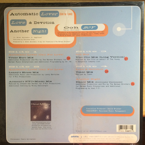 Real McCoy - Automatic Lover (Call For Love) | Arista (07822-12877-1) - 3 Real McCoy - Automatic Lover (Call For Love) | Arista (07822-12877-1) - 3