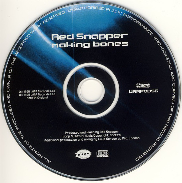 Red Snapper - Making Bones | Warp Records (WARPCD56) - 3