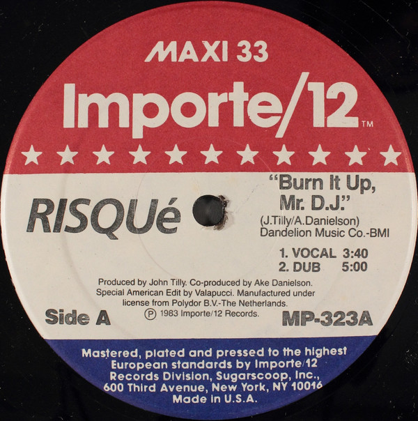 Risqué - Burn It Up, Mr. D.J. | Importe/12 (MP-323) - main Risqué - Burn It Up, Mr. D.J. | Importe/12 (MP-323) - main