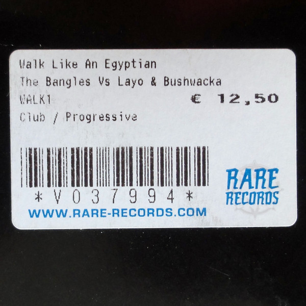 Bangles Vs. Layo & Bushwacka! - Walk Like An... | Not On Label (Bushwacka!) (WALK 1) - 4