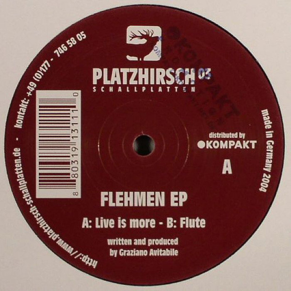 Graziano Avitabile - Flehmen EP | Platzhirsch Schallplatten (PLATZHIRSCH 03)