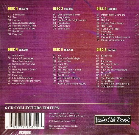 Jimi Hendrix - Rockin' The USA Vol. 2 6CD BOX | Voodoo Chile Records (VC9008) - 2
