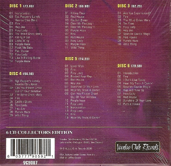 Jimi Hendrix - Rockin' In The USA Vol. 1 6 CD BOX | Voodoo Chile Records (VC9007) - 2