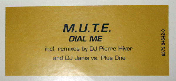 M.U.T.E. - Dial Me | Club Culture (8573-84642-0) - 3 M.U.T.E. - Dial Me | Club Culture (8573-84642-0) - 3