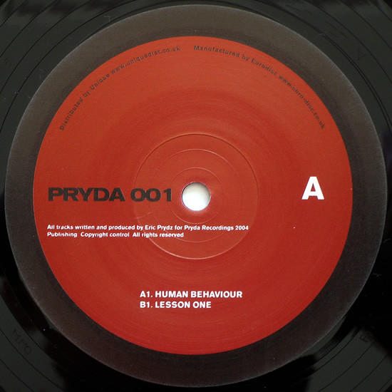 Pryda - Human Behaviour / Lesson One | Pryda Recordings (PRYDA 001) - 3