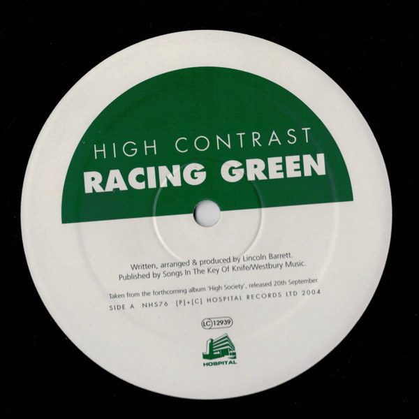 High Contrast - Racing Green | Hospital Records (NHS76) - 4