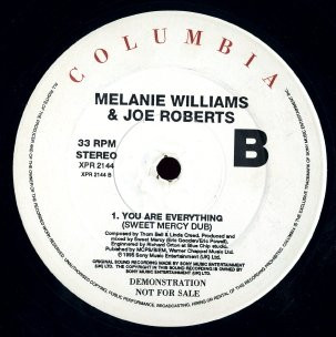 Melanie Williams & Joe Roberts - You Are Everything | Columbia (XPR 2144) - 2