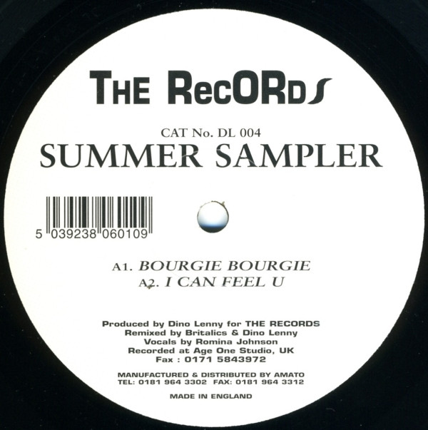 Britalics & Dino Lenny - Summer Sampler | The Records (DL 004) - main