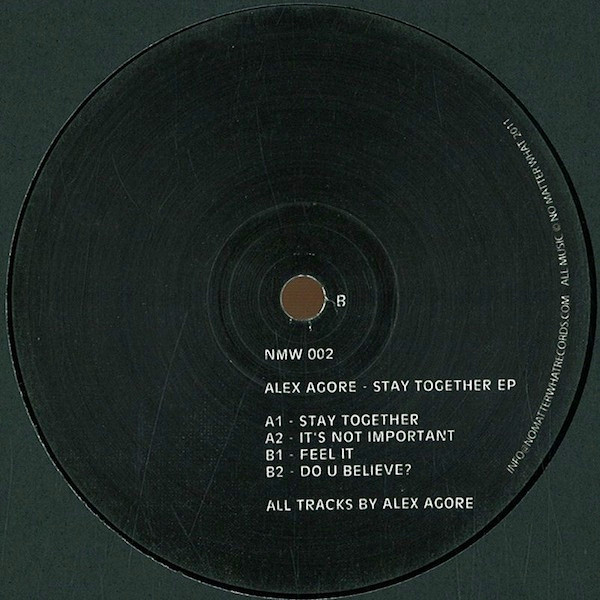 Alex Agore - Stay Together EP | No Matter What (NMW 002) - 2 Alex Agore - Stay Together EP | No Matter What (NMW 002) - 2