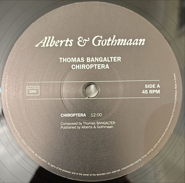 Thomas Bangalter - Chiroptera | Because Music (BEC5613915) - 3
