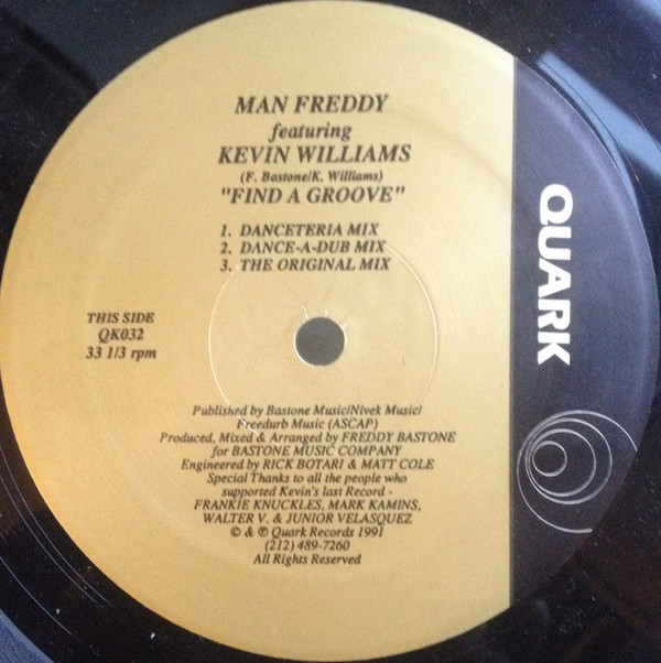 Man Freddy - Find A Groove | Quark (QK 032) - 2 Man Freddy - Find A Groove | Quark (QK 032) - 2