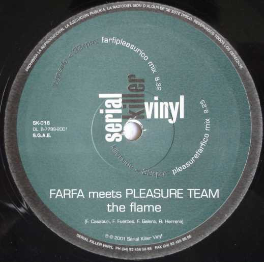 Francesco Farfa Meets The Pleasure Team - The Flame | Serial Killer Vinyl (SK-018)