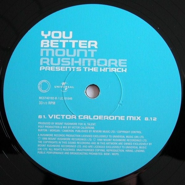 Mount Rushmore Presents The Knack - You Better | Rushmore Records (MCST 40192) - 4