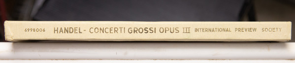 Concerti Grossi Op.3 / "Alexander's Feast" / Ouverture In D / Hornpipe / Ouverture In B Flat